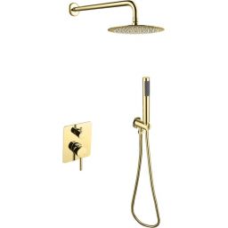 Besco Decco Illusion I zestaw prysznicowy podtynkowy złoty BP-DII-ZL