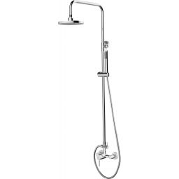 Besco Decco Illusion zestaw prysznicowy ścienny z deszczownicą chrom BP-DIN-CH
