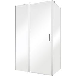 Besco Exo-CH ścianka prysznicowa 80 cm boczna chrom/szkło przezroczyste PCH-80-190C