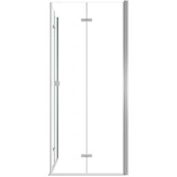 Besco Exo-H kabina prysznicowa 80x80 cm kwadratowa chrom połysk/szkło przezroczyste KEH-80-195