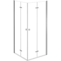 Besco Exo-H kabina prysznicowa 80x80 cm kwadratowa chrom połysk/szkło przezroczyste KEH-80-195