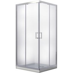 Besco Modern 190 kabina prysznicowa 80x80 cm kwadratowa chrom połysk/szkło przezroczyste MK-80-190-C