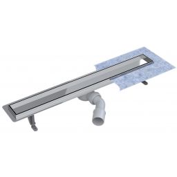 Besco Virgo 360 Duo odpływ prysznicowy liniowy 60 cm chrom szczotkowany OL-60-V360