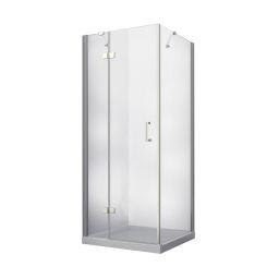 Besco Viva 195 kabina prysznicowa 80 cm kwadratowa lewa chrom/szkło przezroczyste VKL-80-195-C