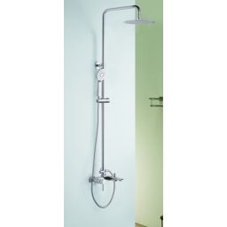 Blue Water Icona zestaw wannowo-prysznicowy z deszczownicą chrom ICO-ZWPN.500C