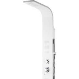 Corsan Alto panel prysznicowy ścienny z oświetleniem LED biały A-017MALTOBIALYLED