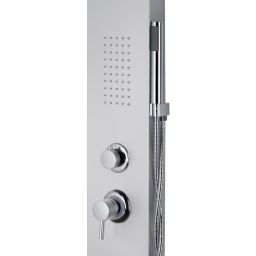 Corsan Alto panel prysznicowy ścienny gwiezdna szarość A-017MALTOSREBRNY