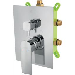 Ferro Algeo Square BOX bateria wannowo-prysznicowa podtynkowa chrom BAQ7P3BOX