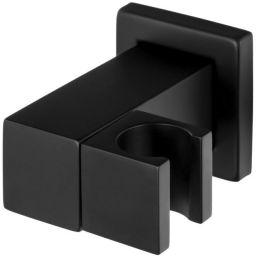 Corsan przyłącze kątowe z uchwytem czarny półmat CMU189BL