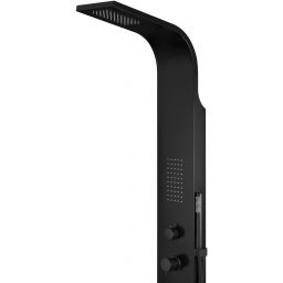 Corsan Festo panel prysznicowy ścienny czarny półmat S-046MFESTOCZARNY/BL