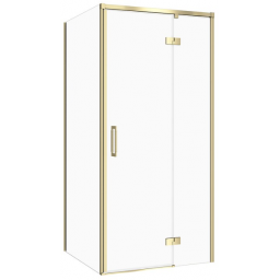 Cersanit Larga kabina prysznicowa 80x80 cm złoty mat/szkło przezroczyste S601-487