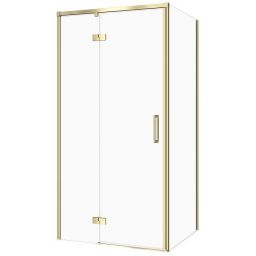 Cersanit Larga kabina prysznicowa 100x90 cm złoty mat/szkło przezroczyste S601-489