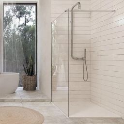 Deante Prizma ścianka prysznicowa walk-in 120 cm stal szlachetna/szkło przezroczyste KTJ_F32P