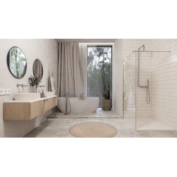 Deante Prizma ścianka prysznicowa walk-in 120 cm stal szlachetna/szkło przezroczyste KTJ_F32P