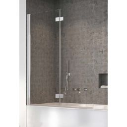 Radaway Nes Brushed Nickiel PND I parawan nawannowy 100 cm 2-częściowy nikiel szczotkowany/szkło przezroczyste 10010100-91-01L