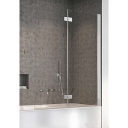 Radaway Nes Brushed Nickiel PND I parawan nawannowy 100 cm 2-częściowy nikiel szczotkowany/szkło przezroczyste 10010100-91-01R