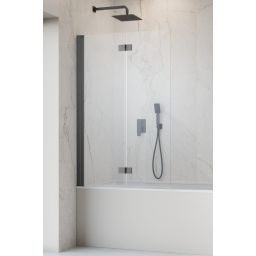 Radaway parawan nawannowy 100 cm 2-częściowy Brushed GunMetal/szkło przezroczyste 10010100-92-01R