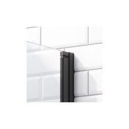 Radaway Nes Black Walk-in II ścianka prysznicowa 90 cm czarny mat/szkło factory 10013090-54-55