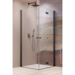 Radaway Nes 6 Brushed GunMetal KDD I drzwi prysznicowe 90 cm składane gunmetal szczotkowany/szkło przezroczyste 10015090-92-01R