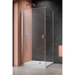 Radaway Nes Brushed Nickel KDJ I drzwi prysznicowe 100 cm prawe nikiel szczotkowany/szkło przezroczyste 10022100-91-01R