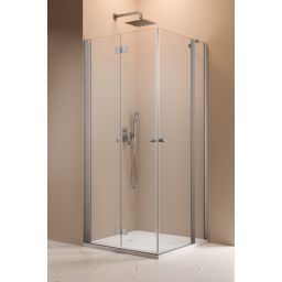 Radaway Nes Brushed Nickel H-KDD II drzwi prysznicowe 80 cm prawe nikiel szczotkowany/szkło przezroczyste 10016080-91-01R