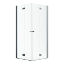 Radaway Nes Brushed GunMetal KDD-B kabina prysznicowa część lewa 90x90 cm kwadratowa gunmetal szczotkowany/szkło przezroczyste 10024090-92-01L