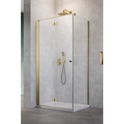 Radaway Nes Brushed Gold KDJ-B drzwi prysznicowe 80 cm lewe złoty szczotkowany/szkło przezroczyste 10025080-99-01L