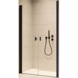 Radaway Nes Black DWD I drzwi prysznicowe 110 cm czarny mat/szkło przezroczyste 10027110-54-01