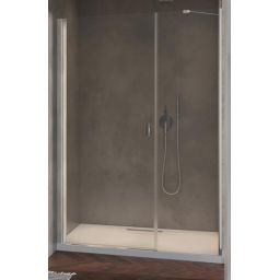 Radaway Nes DWS drzwi prysznicowe 140 cm wnękowe lewe chrom/szkło przezroczyste 10028140-01-01L