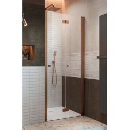 Radaway NES 6 Brushed Copper DWB drzwi prysznicowe 70 cm prawe miedź szczotkowany/szkło przezroczyste 10029070-93-01R