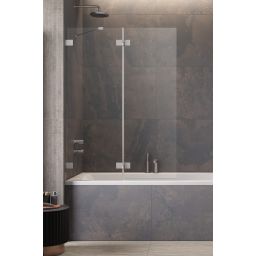 Radaway Essenza Pro Brushed Nickel PND II parawan nawannowy 100 cm lewy nikiel szczotkowany/szkło przezroczyste 10102100-91-01L