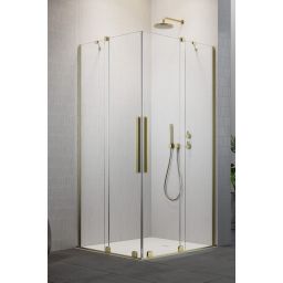 Radaway Furo Brushed Gold KDD kabina prysznicowa część prawa 120x120 cm kwadratowa 10105120-99-01R