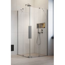 Radaway Furo Brushed Nickel KDD kabina prysznicowa część lewa 120x120 cm nikiel szczotkowany/szkło przezroczyste 10105120-91-01L