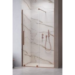 Radaway Furo Brushed Copper DWJ drzwi prysznicowe 100 cm prawe miedź szczotkowana/szkło przezroczyste 10107522-93-01R/10110480-01-01