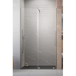 Radaway Furo Brushed Nickel DWJ drzwi prysznicowe 57,2 cm rozsuwane nikiel szczotkowany/szkło przezroczyste 10107572-91-01L