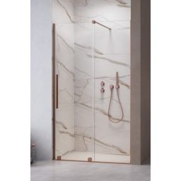 Radaway Furo Brushed Copper DWJ drzwi prysznicowe 72,2 cm wnękowe prawe miedź szczotkowany/szkło przezroczyste 10107722-93-01R