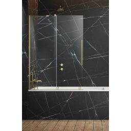 Radaway Furo PND II Gold drzwi parawanu 58,8 cm lewe złoty szczotkowany/szkło przezroczyste 10109588-99-01L