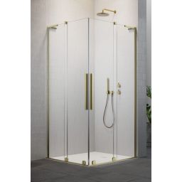 Radaway Furo SL Brushed Gold KDD kabina prysznicowa część lewa 100x100 cm kwadratowa 10305100-99-01L