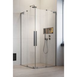 Radaway Furo SL KDD kabina prysznicowa część lewa 90 cm nikiel szczotkowany/szkło przezroczyste 10305090-91-01L