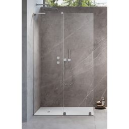 Radaway Furo SL Walk-In drzwi prysznicowe 48,8 cm lewe nikiel szczotkowany/szkło przezroczyste 10306488-91-01L