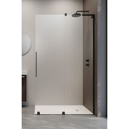 Radaway Furo SL Black Walk-In drzwi prysznicowe 120 cm prawe czarny mat/szkło przezroczyste 10306638-54-01R/10110594-01-01