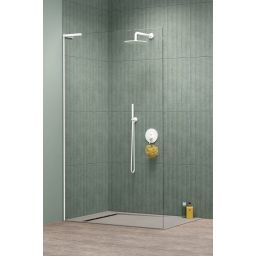 Radaway Modo SL White II Walk-In ścianka prysznicowa 80 cm lewa wolnostojąca biały mat/szkło przezroczyste 10319084-04-01L