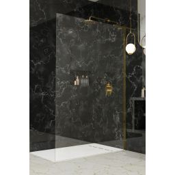 Radaway Modo SL Gold II ścianka prysznicowa walk-in 90 cm złoty połysk/szkło przezroczyste 10319094-09-01R