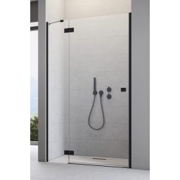 Radaway Essenza 8 Black DWJ ścianka prysznicowa 23,7 cm czarny mat/szkło przezroczyste 10460237-54-01L