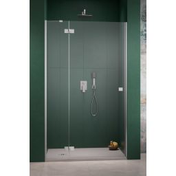 Radaway Essenza 8 Brushed Nickel DWJ ścianka prysznicowa 33,7 cm nikiel szczotkowany/szkło przezroczyste 10460337-91-01L