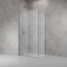 Radaway Almatea SE KDJ kabina prysznicowa 100x90 cm prostokątna chrom połysk/szkło przezroczyste 132143-01-01L 