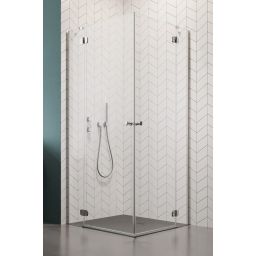 Radaway Torrenta KDD kabina prysznicowa 80x90 cm prostokątna chrom/szkło przezroczyste 132777-01-01R