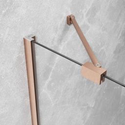 Radaway Essenza 6 Brushed Copper DWJ drzwi prysznicowe 100 cm uchylne miedź szczotkowany/szkło przezroczyste 1385014-93-01R