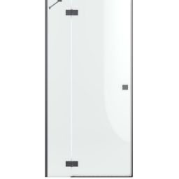 Radaway Essenza DWJ drzwi prysznicowe 120 cm lewe gunmetal szczotkowany/szkło przezroczyste 1385016-92-01L