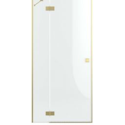Radaway Essenza DWJ drzwi prysznicowe 120 cm lewe złoty szczotkowany/szkło przezroczyste 13850169901L